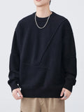 Men's Plus Size Round Neck Oversized Sweater