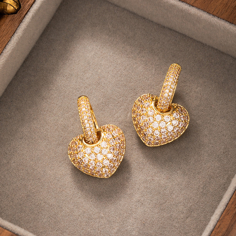 Elegant Zircon Stud Earrings