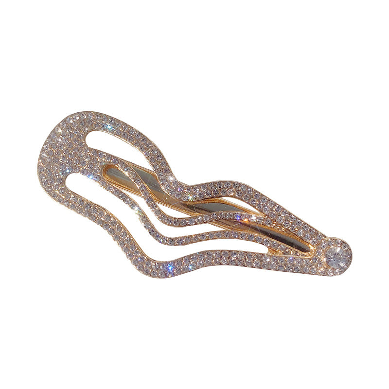 Diamond Side Clip: Irregular Lines Bang