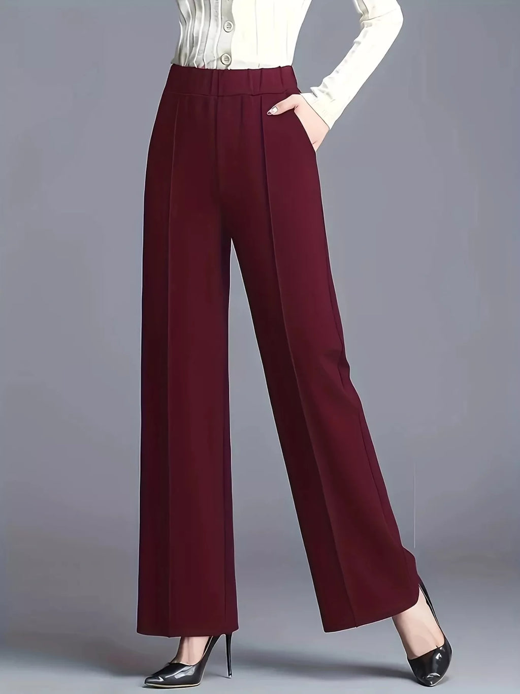 High-Waisted Wide Leg Pants