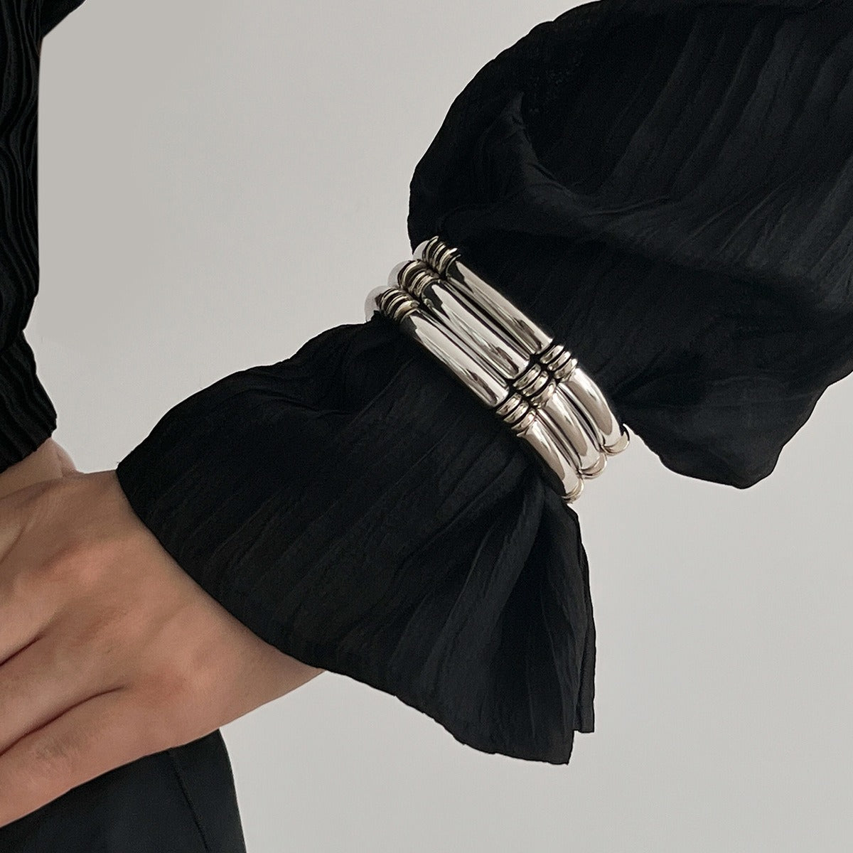 Light Luxury Beaded Bamboo Bracelet