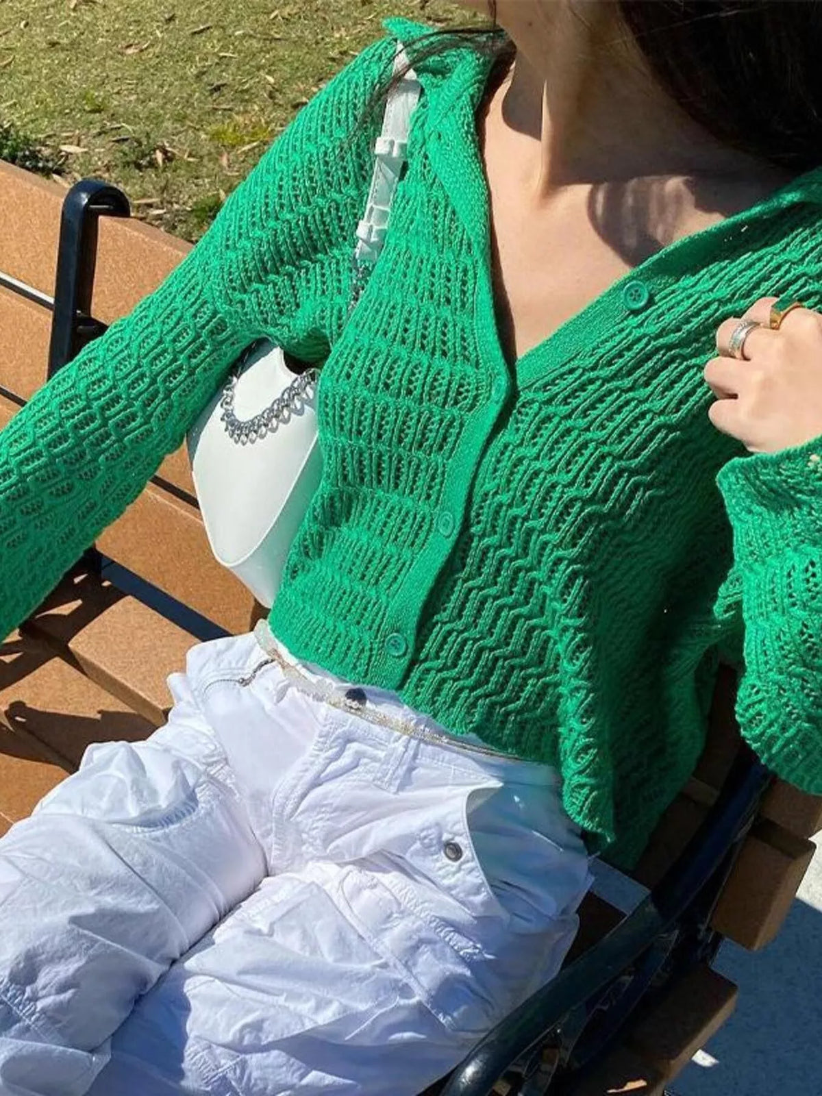 Knit Button-Down Cardigan
