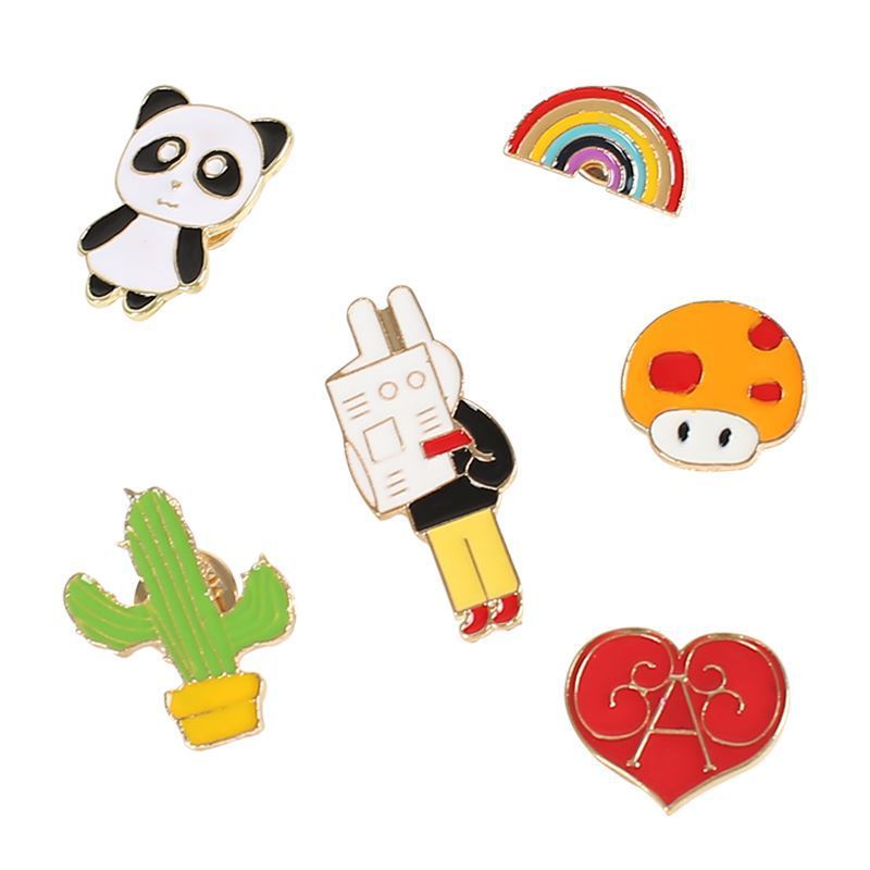 Brooch Women's Cute Small Badge Cartoon Pin