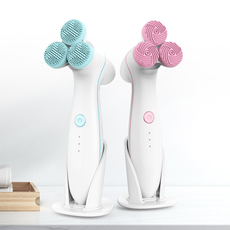 Electric Silicone Facial Cleanser 3D Smart Massage