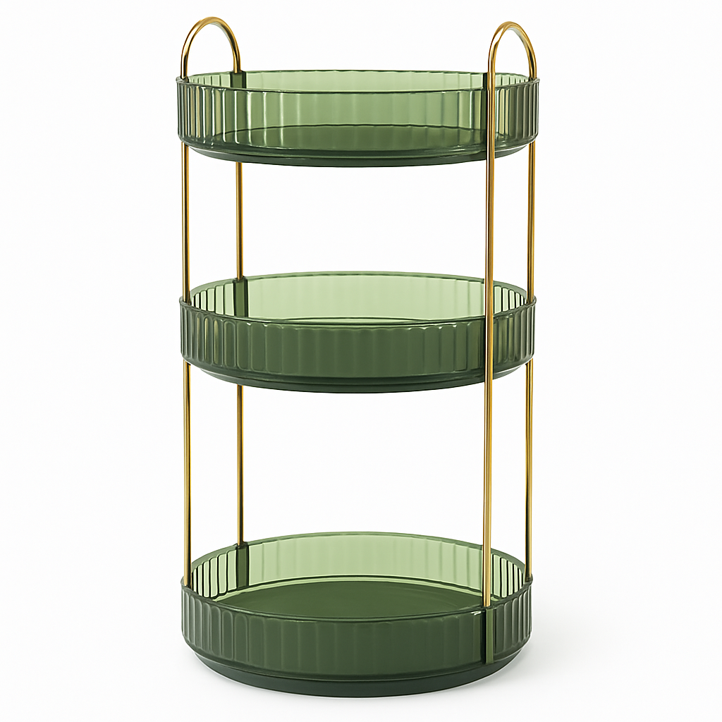 3 Tier Rotating Makeup Organizer for Perfume and Cosmetics