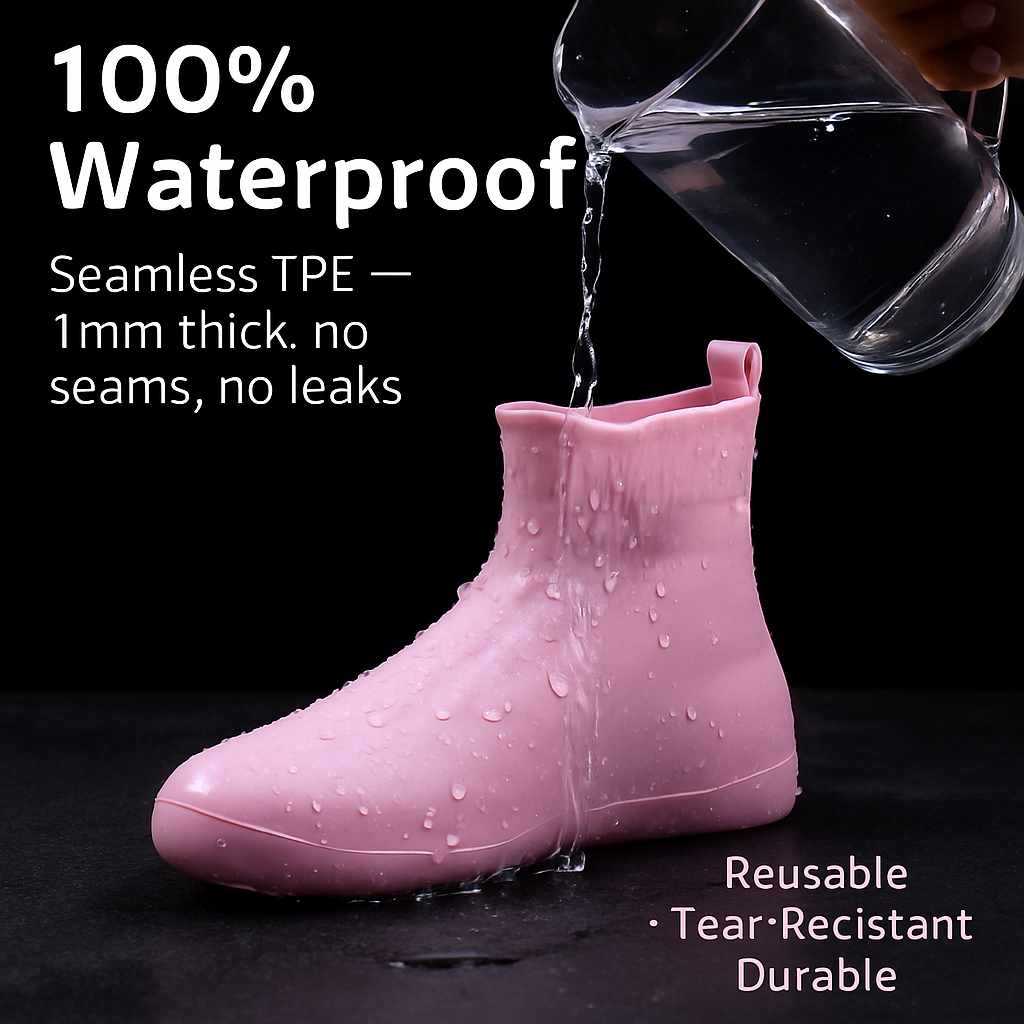 Waterproof Shoe Covers for Rain - Non-Slip Protectors