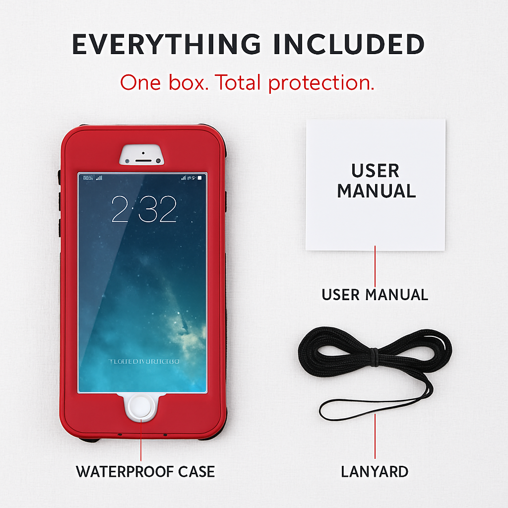 Rugged Water-proof Hybrid Full Cover Case For iPhone 6 Plus
