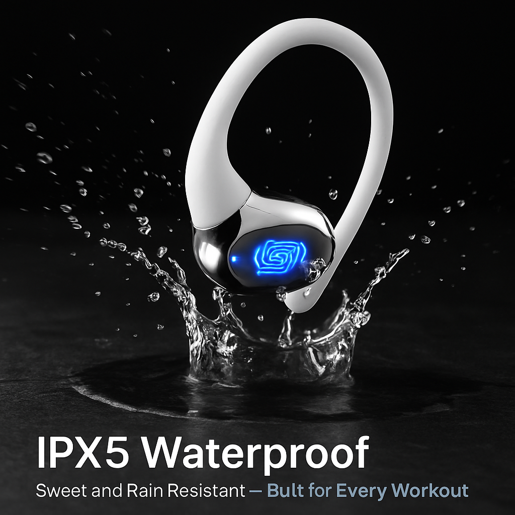 Open Ear Wireless Earbuds with Charging Case