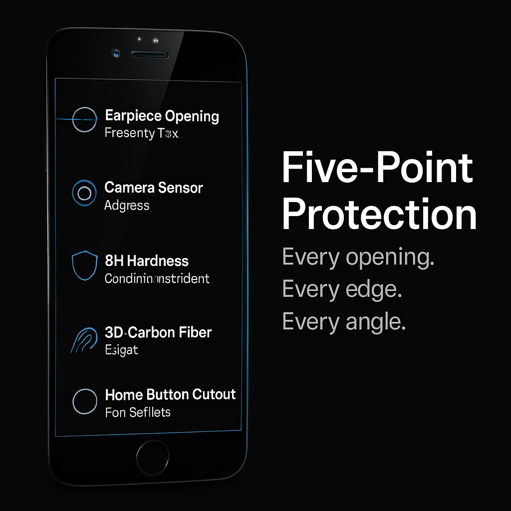 3D Curved Tempered Glass Full Cover Screen Protector for Apple iPhone 7 Plus
