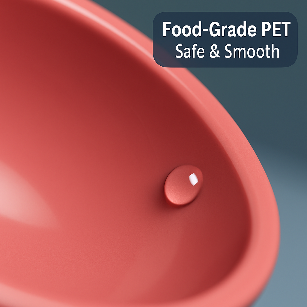 Raised Tilted Elevated Cat Food Bowl for Easy Eating
