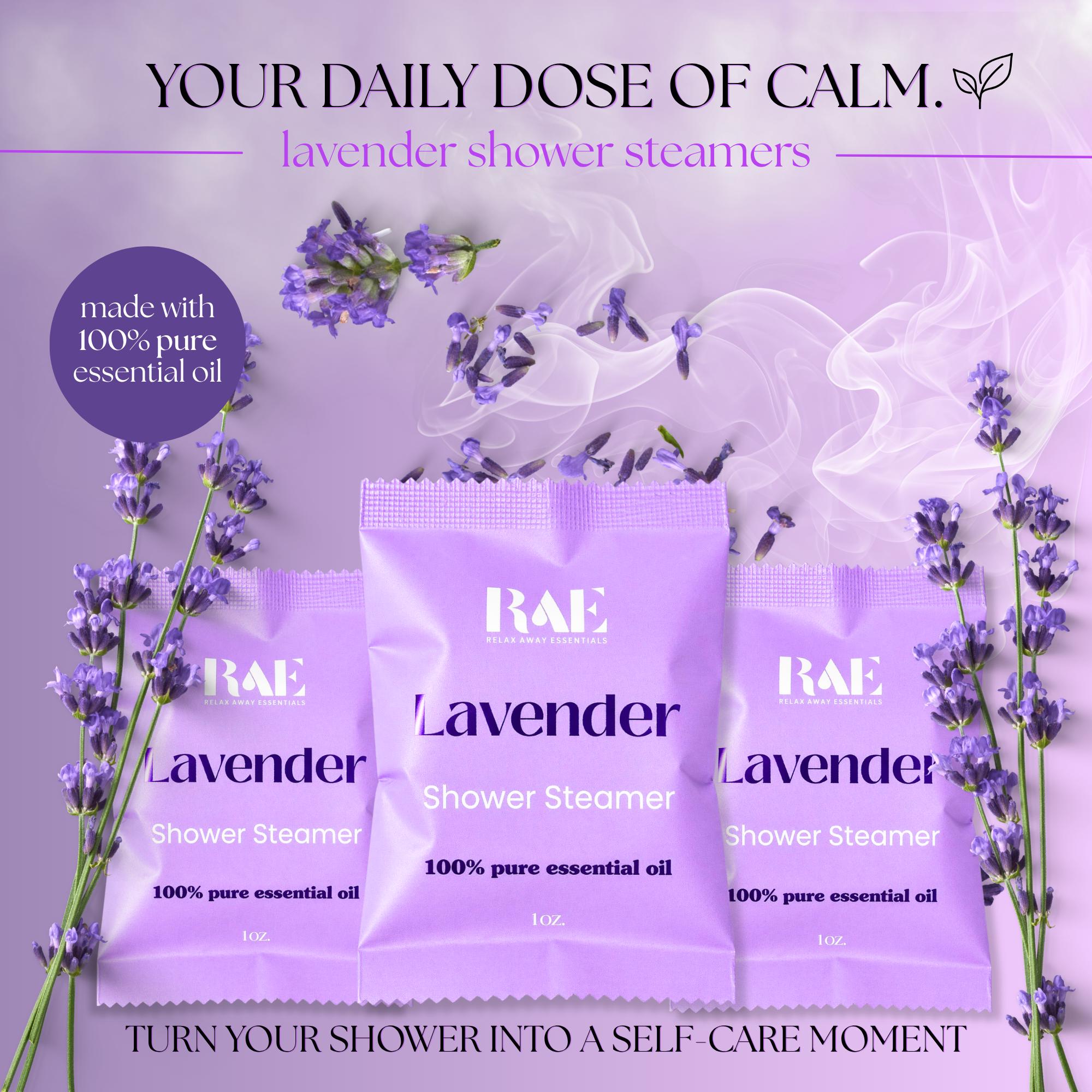 Lavender Shower Steamers 6-Pack | Aromatherapy Spa | Gift for her | Relaxing | Natural Essential Oils