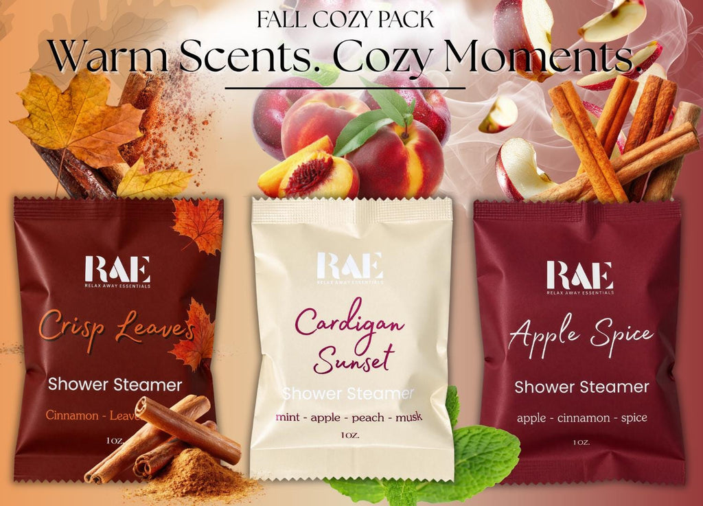 Cozy Shower Steamers 6 Pack | Fall Shower Steamers | Comfort Gift - Aromatherapy | Gift for her | Gift for him | Autumn Aromatherapy