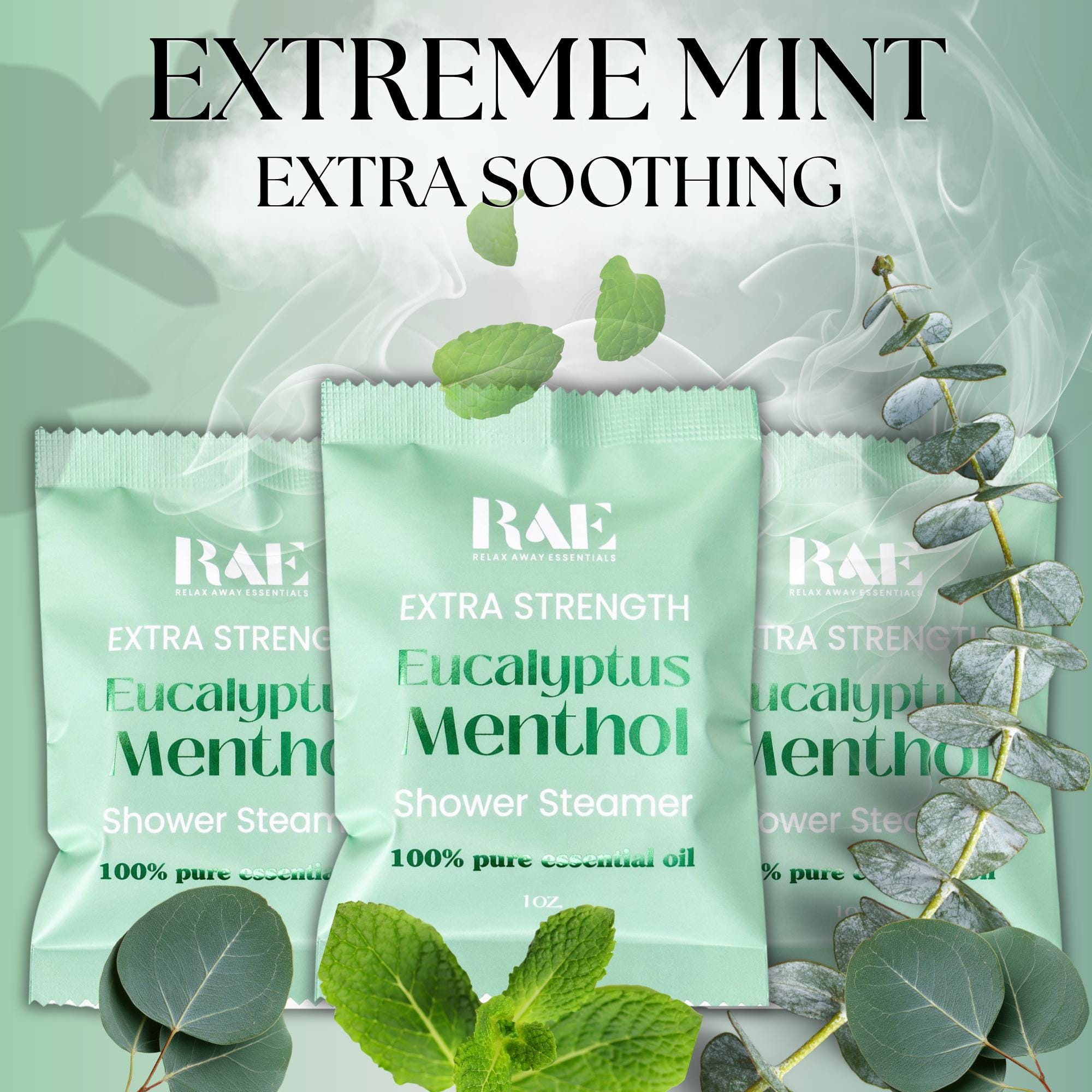 Extra Strength Eucalyptus Menthol Shower Steamers | 6 Pack | Strongly Scented | Essential Oils | Breathe | Relief