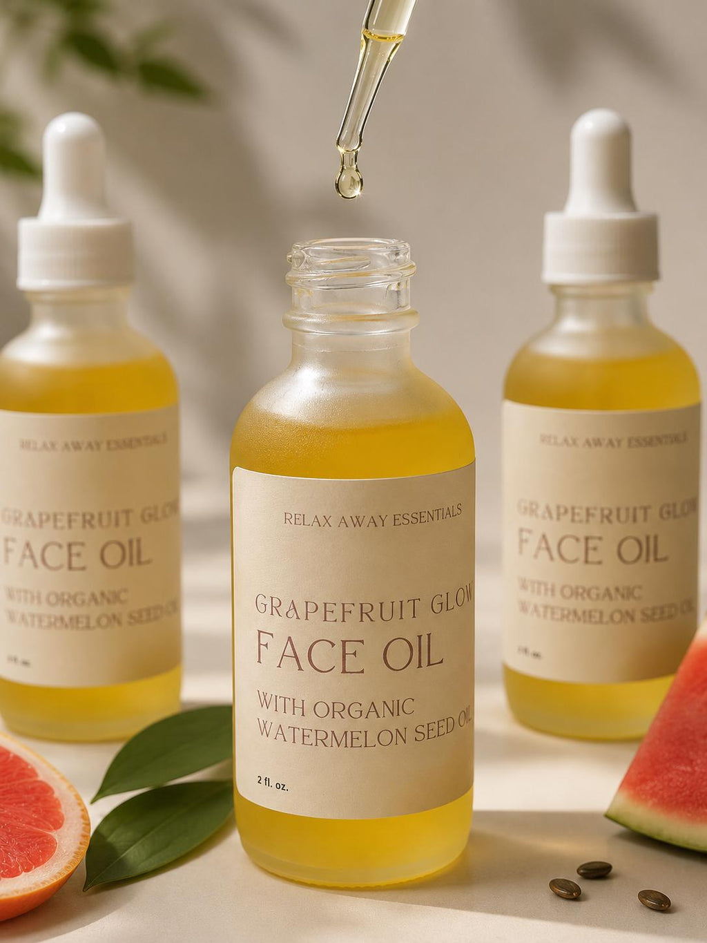 Grapefruit Glow Face Oil | Watermelon Seed, Jojoba - 2 oz