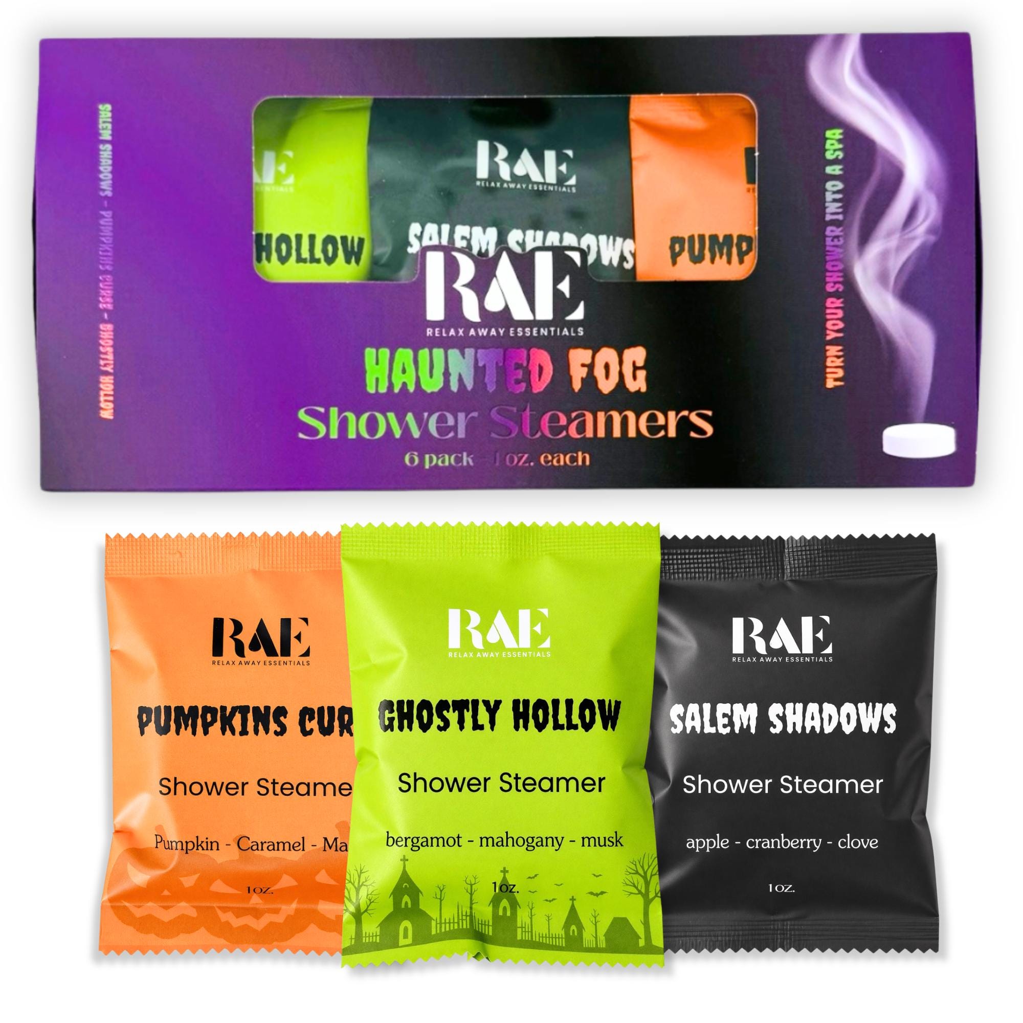 Choose a 6-Pack Aromatherapy Shower Steamers | Dye-Free | Essential Oils | Handmade Spa Shower Steamers | Gift for Her | Dad Gift