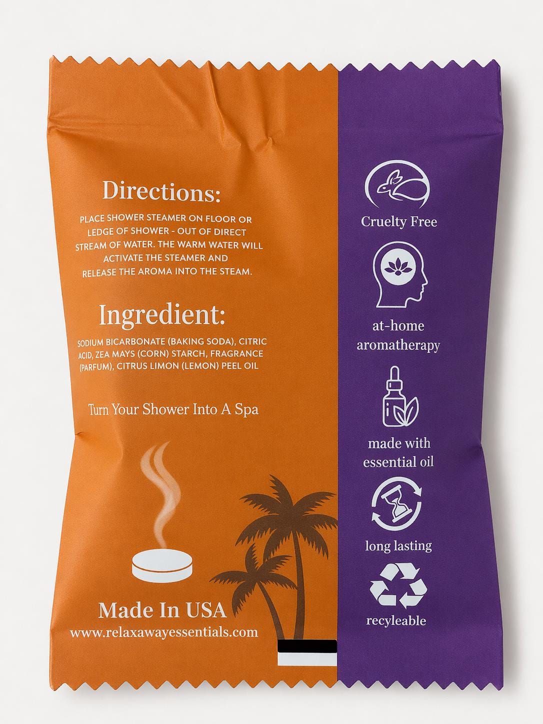 Tropical Drift Shower Steamer | Summer Spa Gift | Aromatherapy |