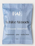 White Woods Shower Steamer | Peppermint and Pine | Spa Gift | Christmas Gift | Holiday Spa | Stocking Stuffer