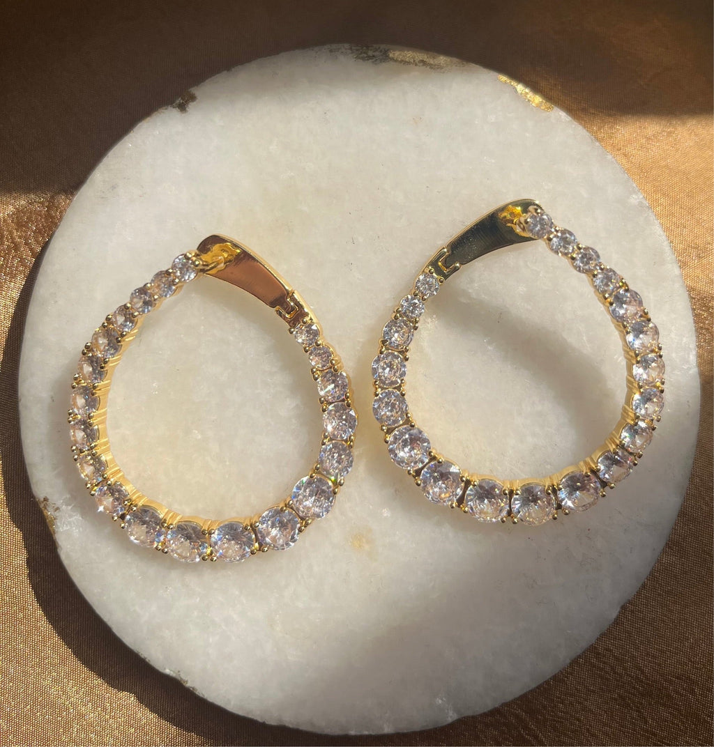 Naomi CZ Earring-Large