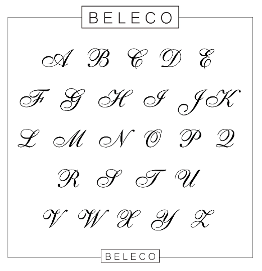 Large Initial Necklace In Cursive Font
