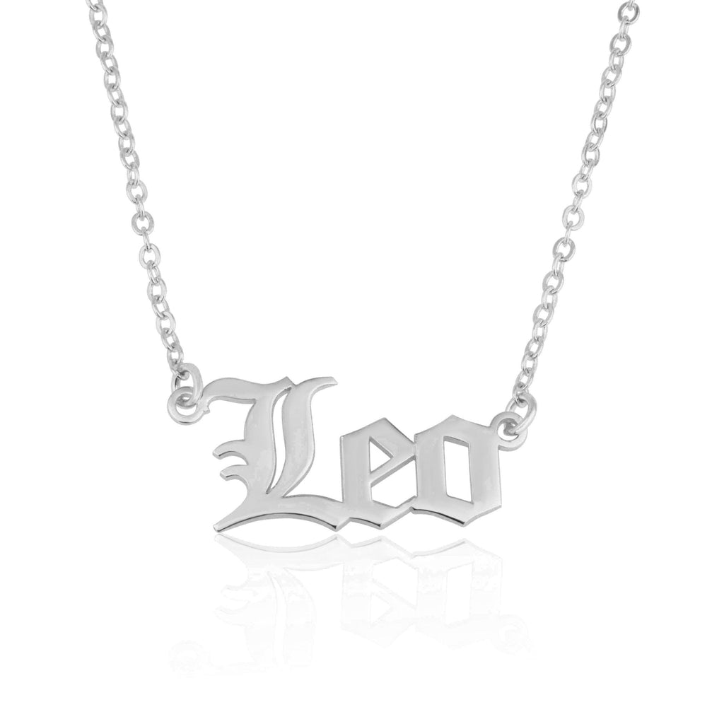 Leo Script Necklace