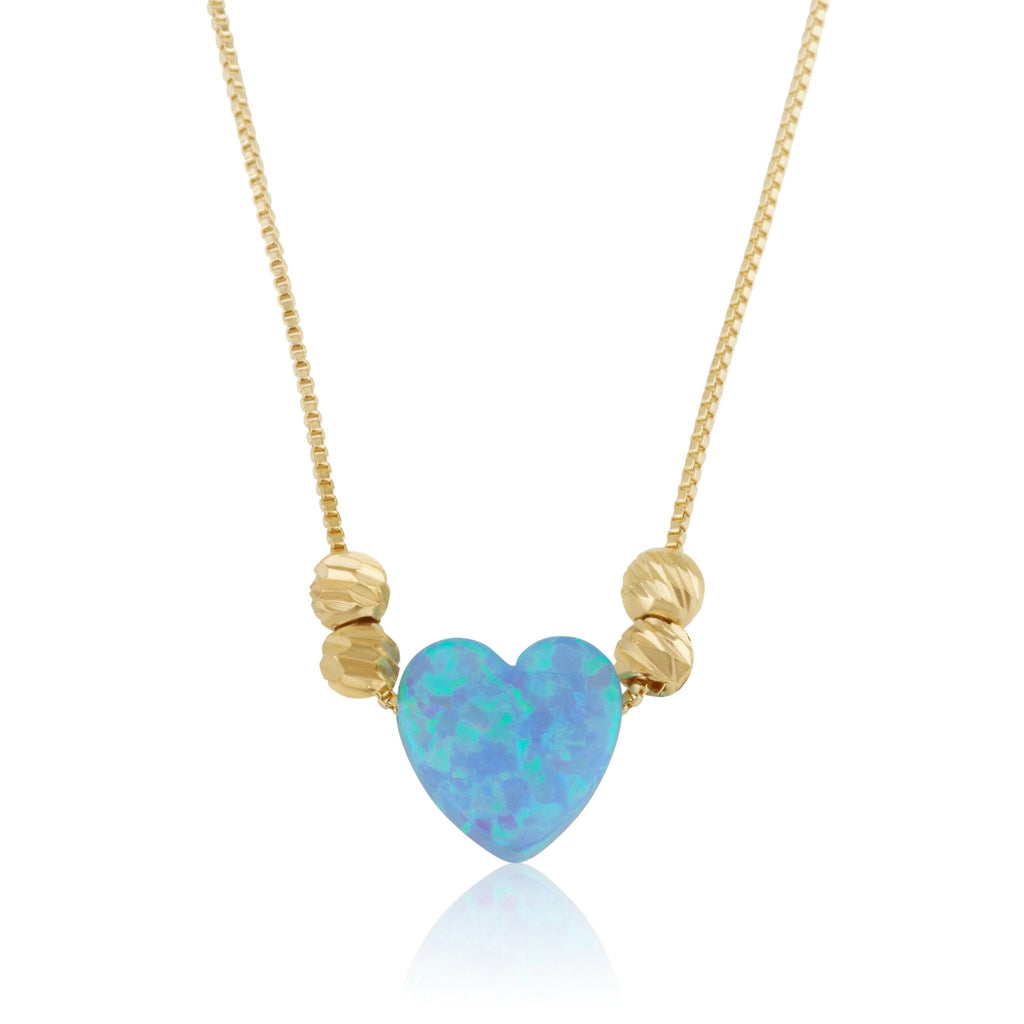 Opal Heart Necklace