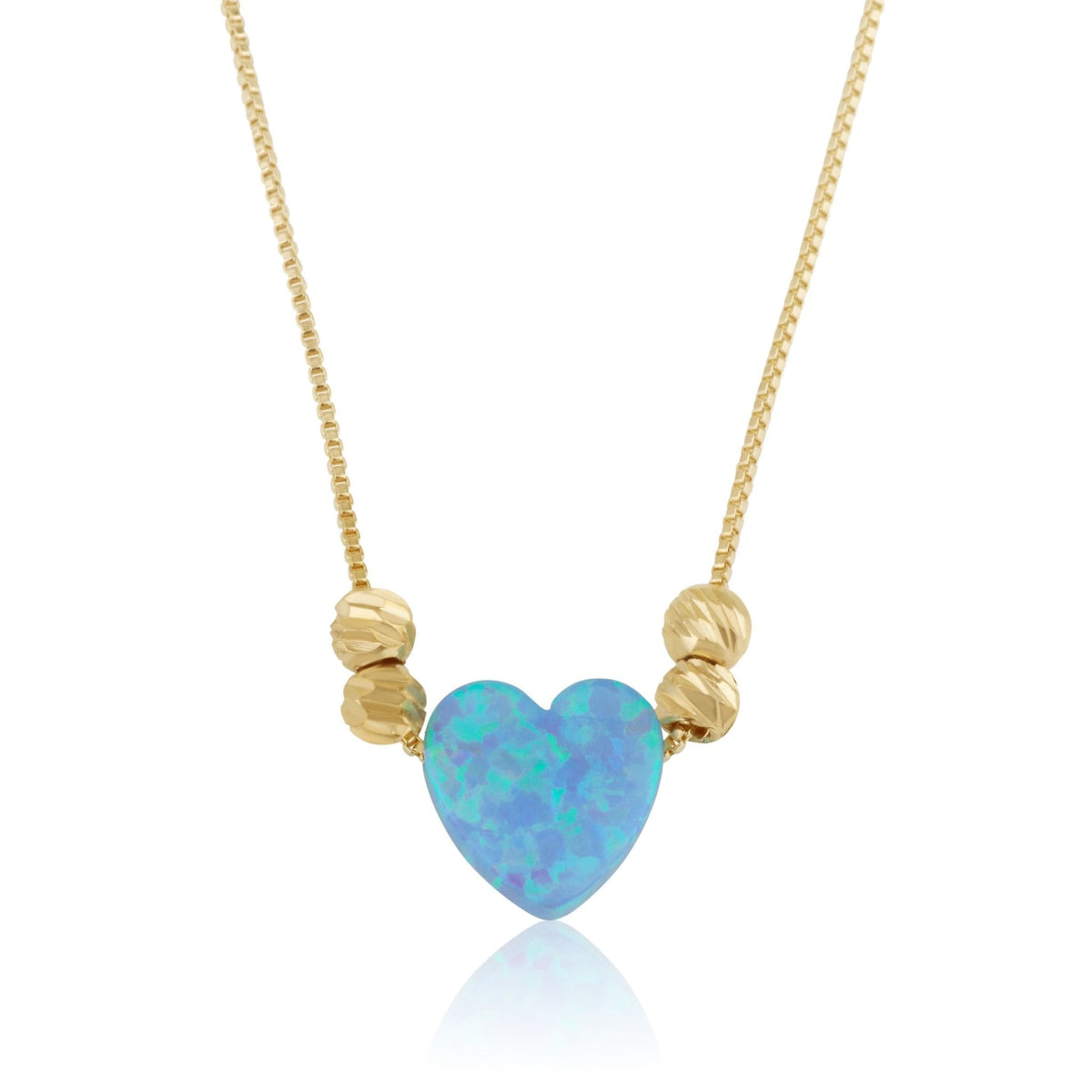 Opal Heart Necklace