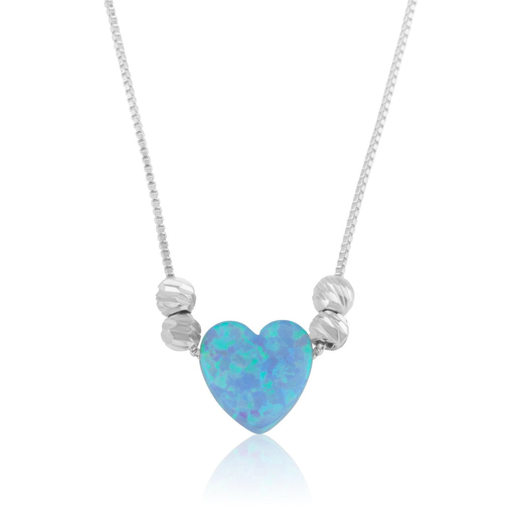 Opal Heart Necklace