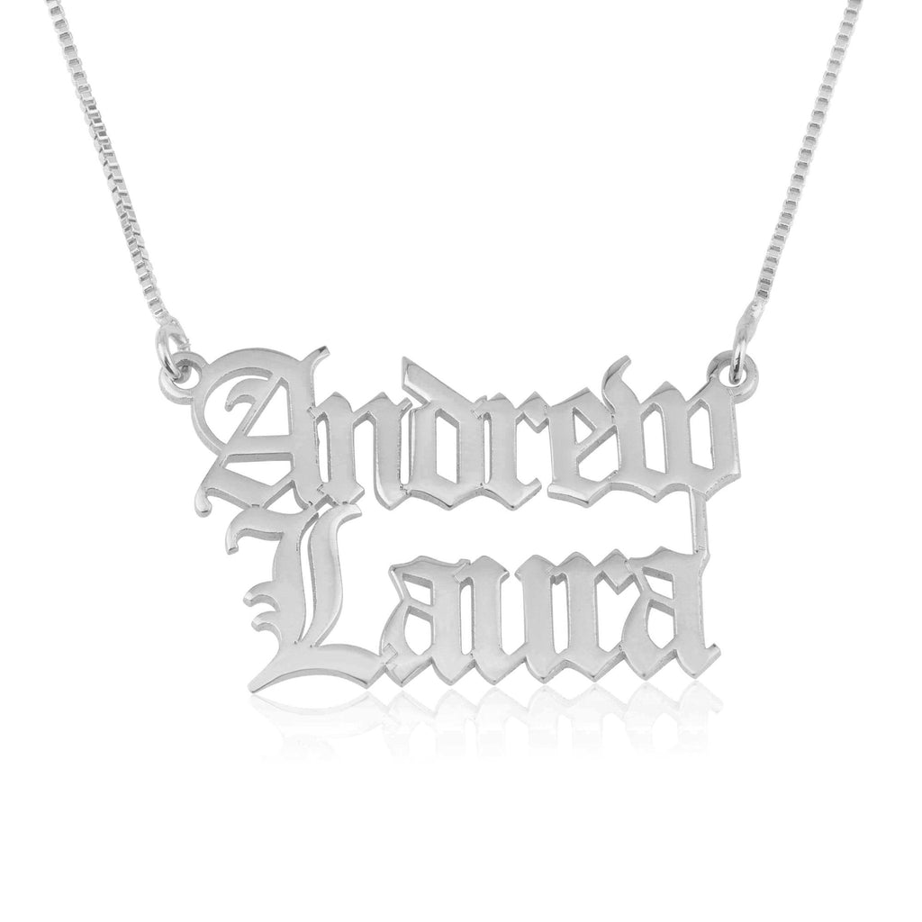 Personalized Double Name Necklace
