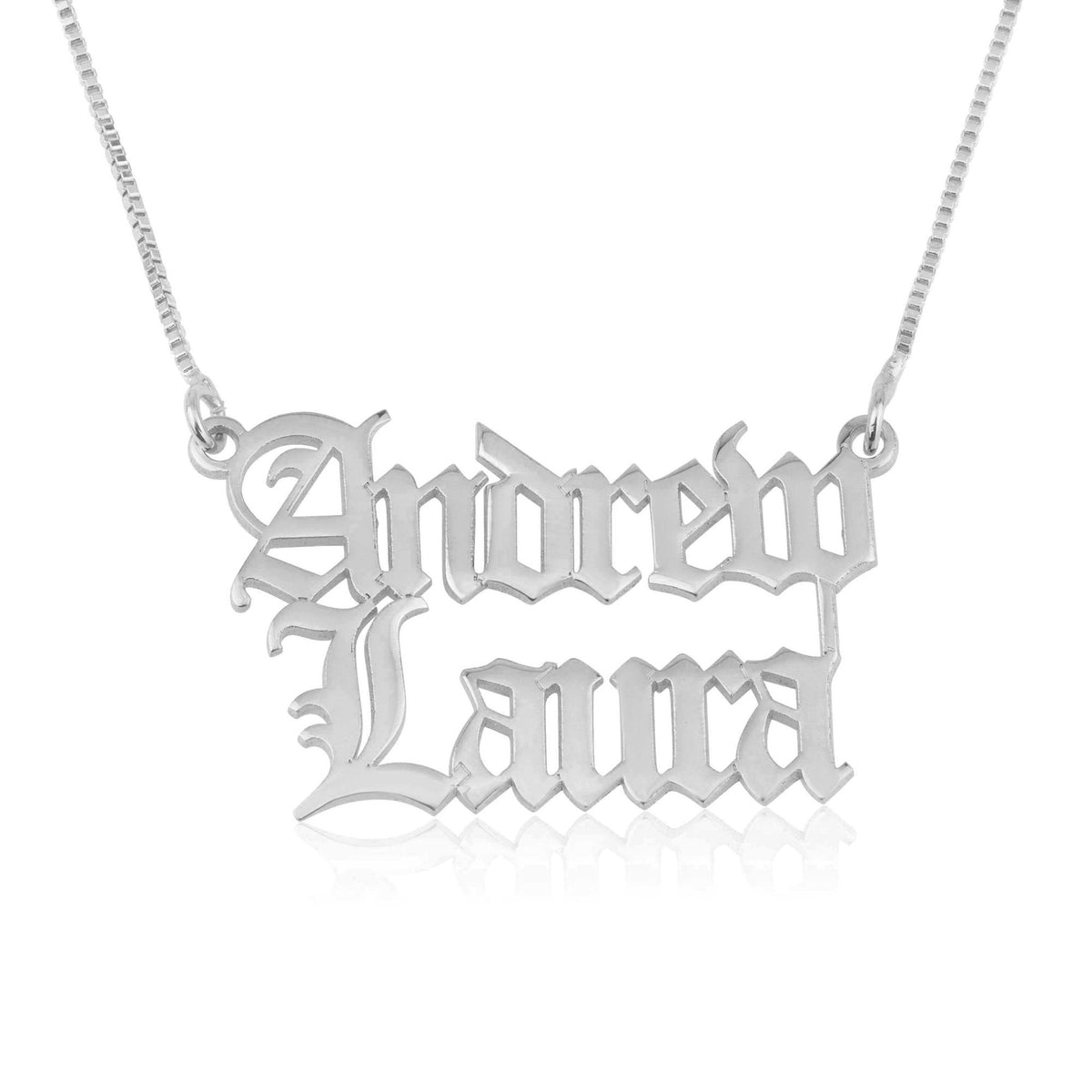 Personalized Double Name Necklace