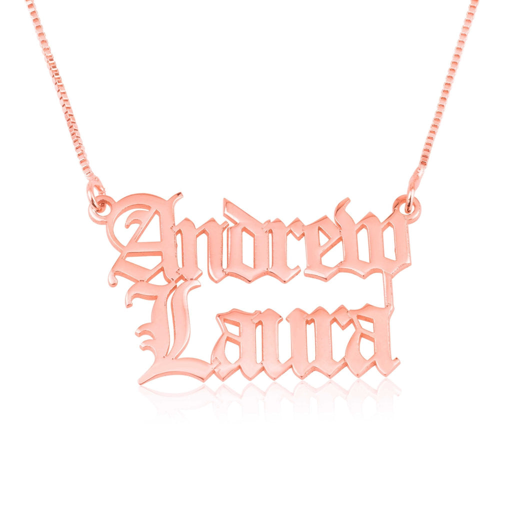Personalized Double Name Necklace