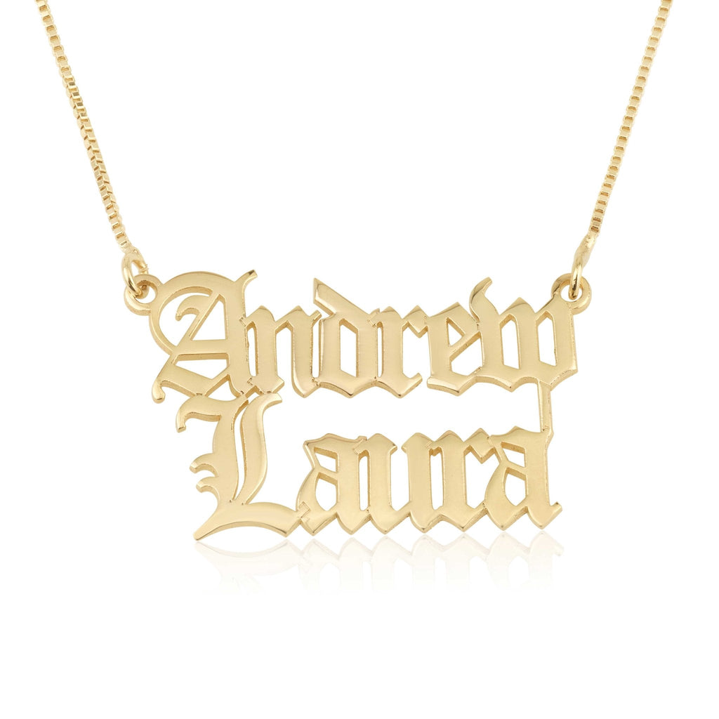 Personalized Double Name Necklace