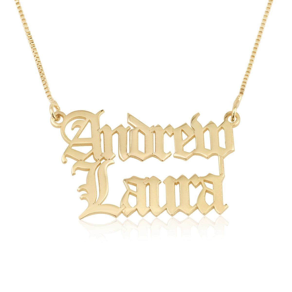 Personalized Double Name Necklace