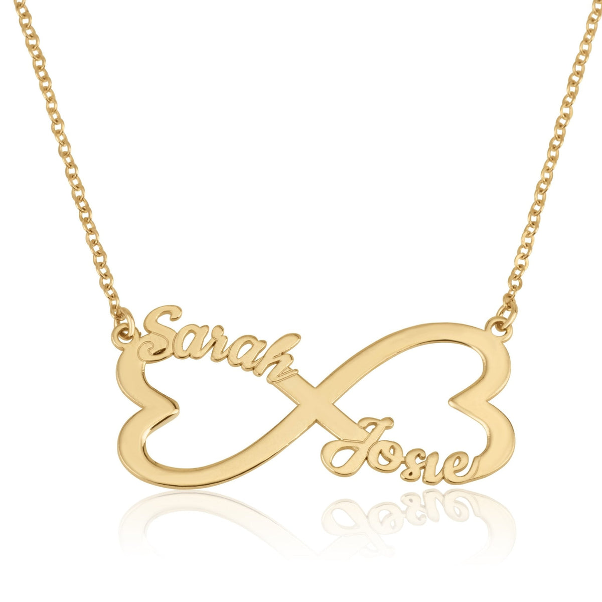 Personalized Infinity Necklace With Two Names