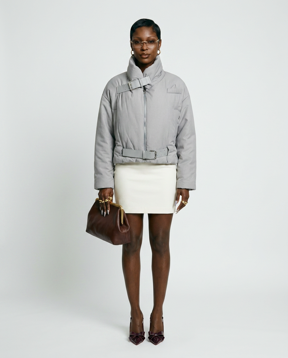 Audacious Belted Puffer Jacket