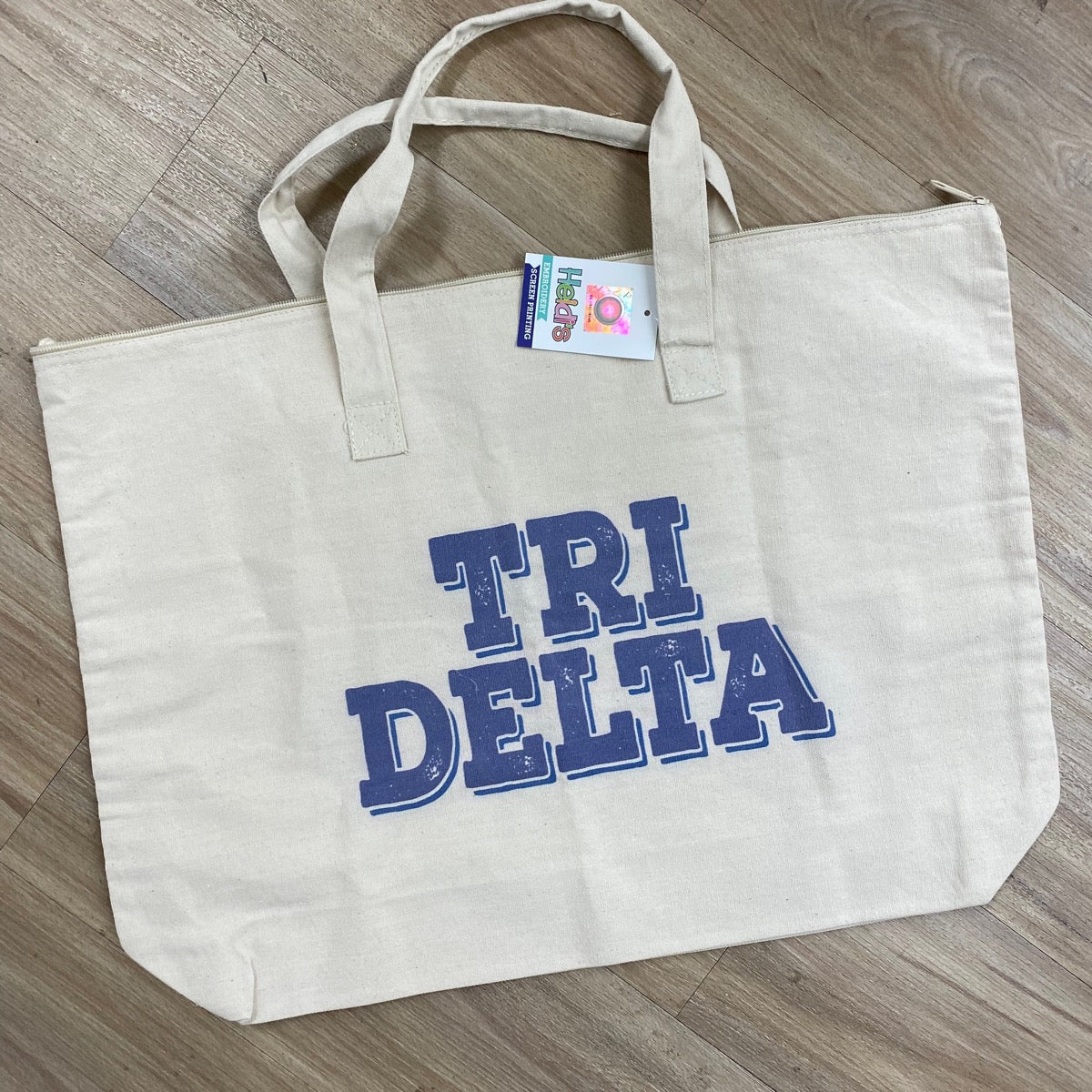 Tri Delta Large Canvas Tote